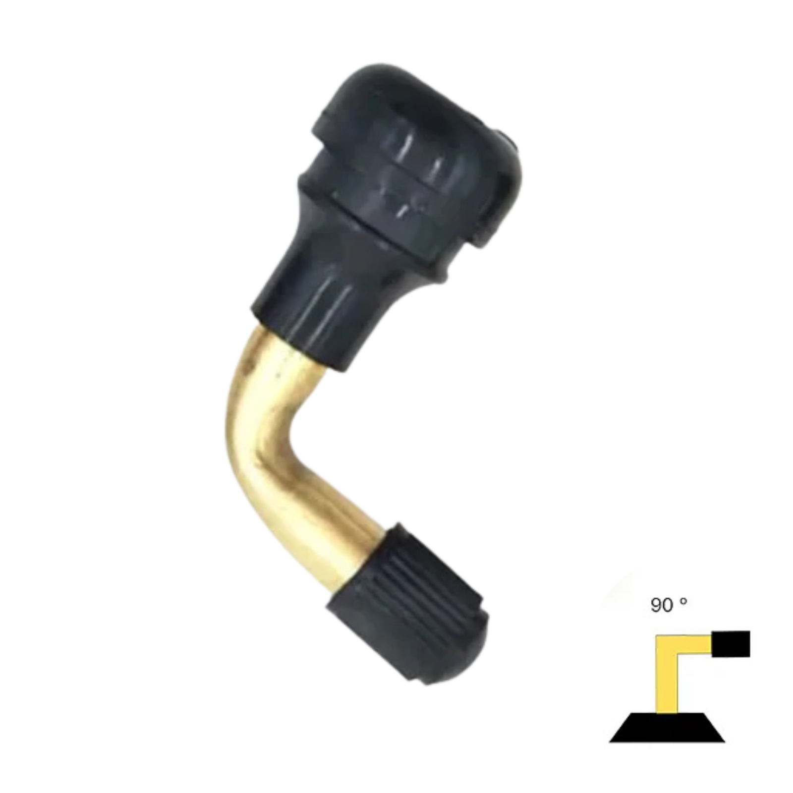 Válvula Tubeless Torcida 90º PVR 60