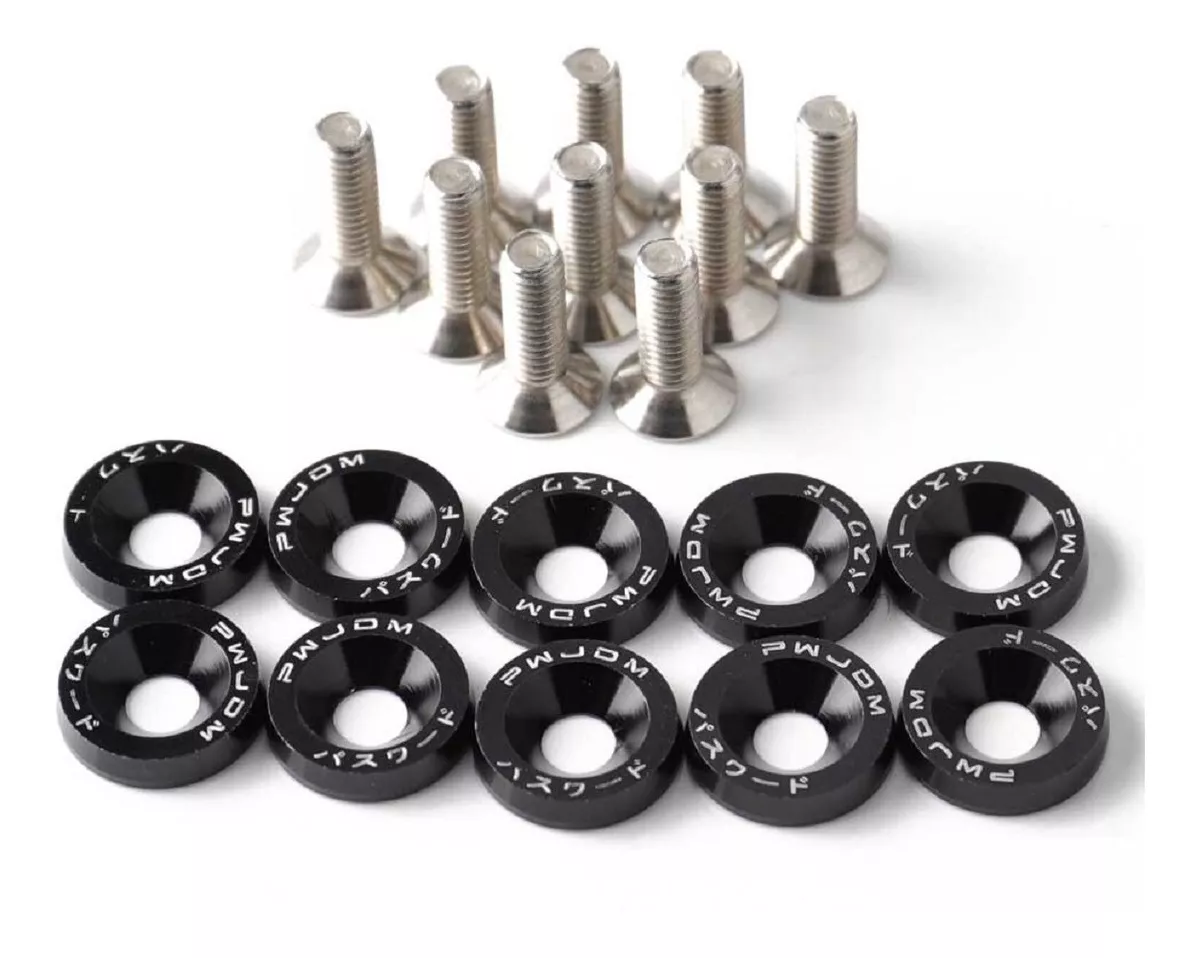 Arandela JDM con tornillos – pa color: negro