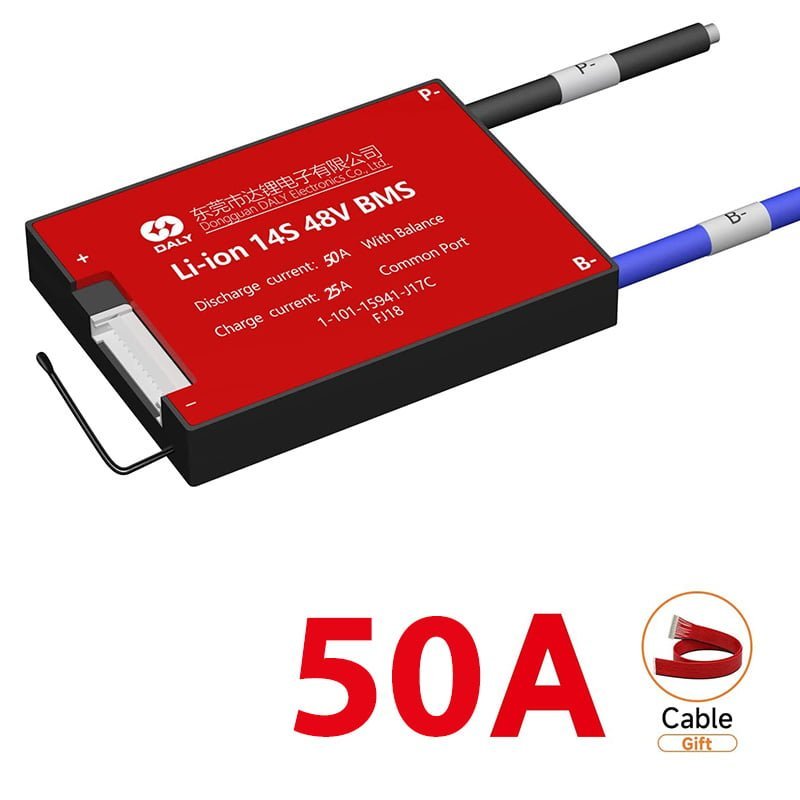 BMS DALY 14S 52V 50A Liion Batería Autobalanceo - Imagen 2