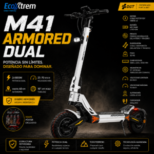 Ecoxtrem M41 Armored Dual - White Edition