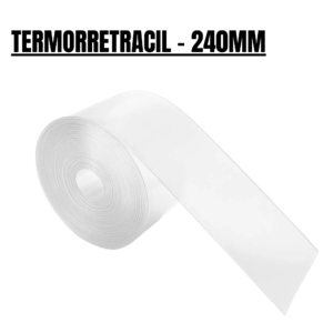 Tubo termorretractil transparente para baterias - 240mm [1m]