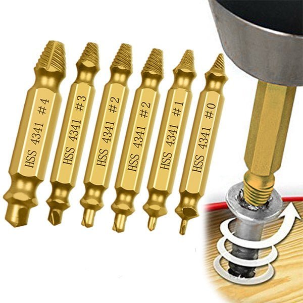 Juego de Extractor tornillo dañado