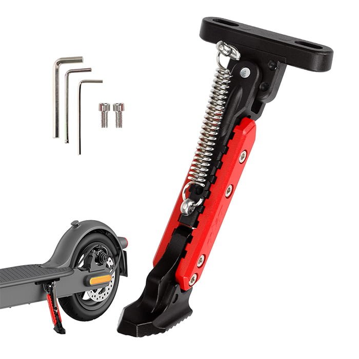 Pata de cabra ajustable para Xiaomi M365/Pro /Pro2/1S/MI3 (negro-rojo)