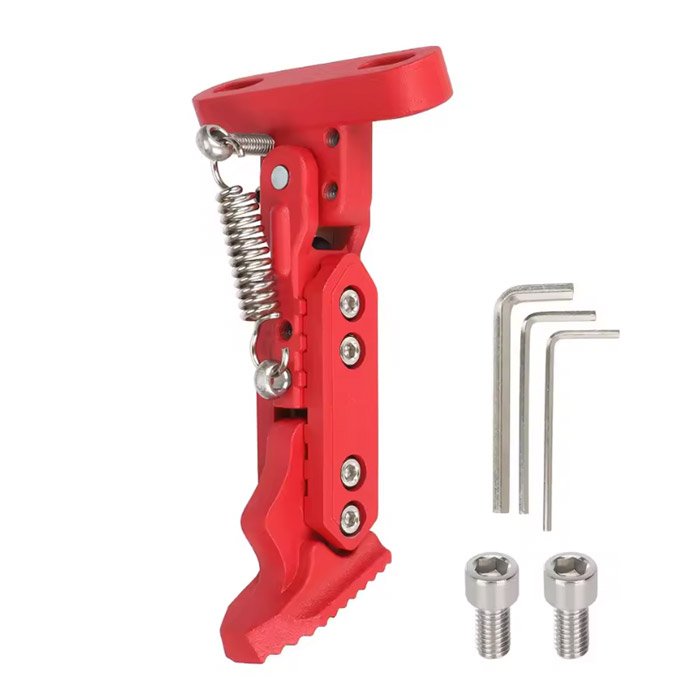 Pata de cabra ajustable para Xiaomi scooter 4/Ninebot F (rojo)