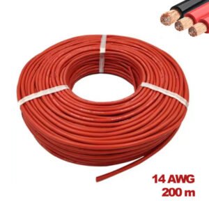 Cable 14AWG 200M Rojo