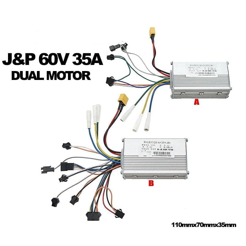 Controladora J&P 60V 35A (dual motor) - Delantera