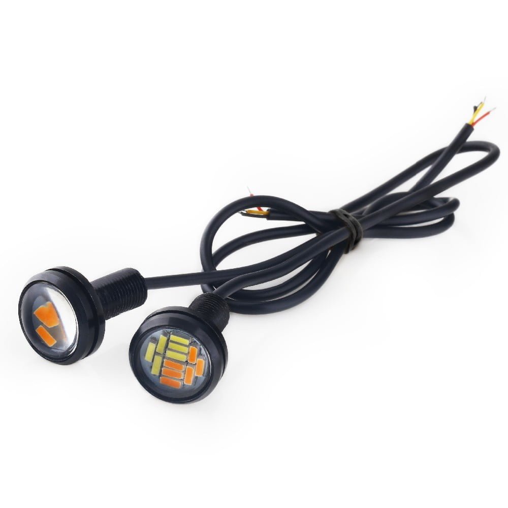 Luz LED de ojo de Águila Blanco-Amarillo
