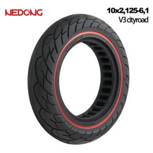 Rueda maciza 10x2,125-6,1 V3 Roja [Nedong]