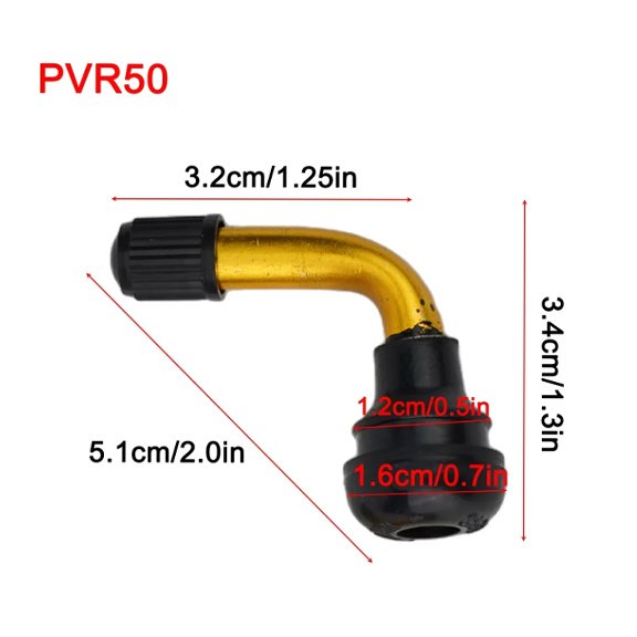 Válvula Tubeless Torcida 90º PVR 50 - Imagen 2